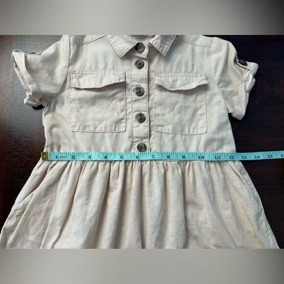 H&M Girls Beige Dress - 2T - Picture 9 of 10